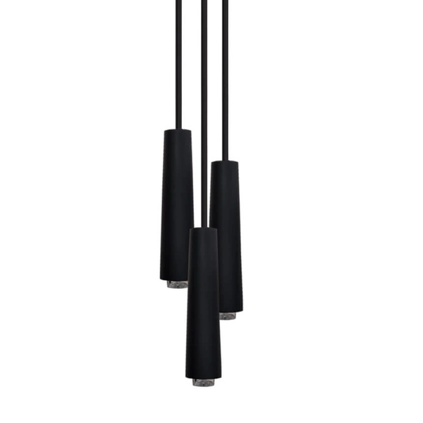 Potrójna lampa wisząca Sura 5121 Shilo podłużna nad stół czarna