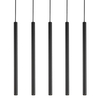 Lampa wisząca tuby Sopel 33615 Sigma wielopunktowa metalowa czarna