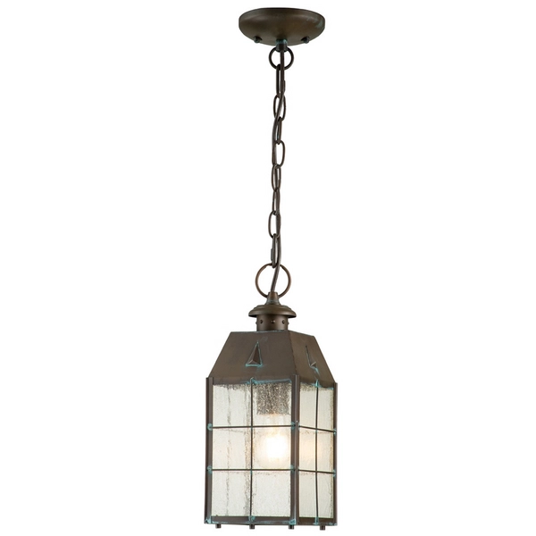 Latarnia wisząca QN-NANTUCKET8-M-AS na łańcuchu mosiądz