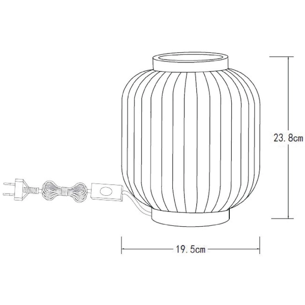Stołowa LAMPA stojąca GOSSE 13535/24/31 Lucide plisowana LAMPKA porcelanowa biała