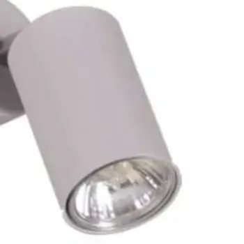 Kinkiet LAMPA ścienna K-4428 Kaja regulowana OPRAWA metalowa tuba reflektorek szara