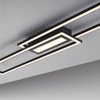 Sufitowa lampa Asmin prostokąty ramki LED 45W 3000K aluminium stal