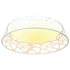 Plafon LAMPA sufitowa Forina Bianco PL Orlicki Design okrągła OPRAWA z wycięciami LED 48W 3000K biała