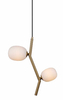 Wisząca lampa nowoczesna CGZLINETRIP nad stół mosiądz