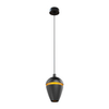 Wisząca lampa loftowa Cometshine P0471 LED 8W 3000K do holu czarna złota