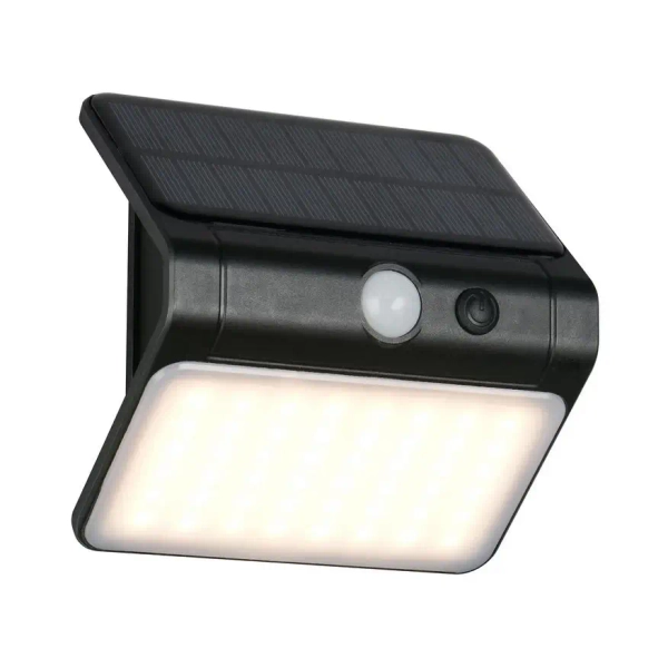 Elewacyjny kinkiet z czujnikiem OLINDA R23156102 LED 2,5W 4000K IP44 czarny