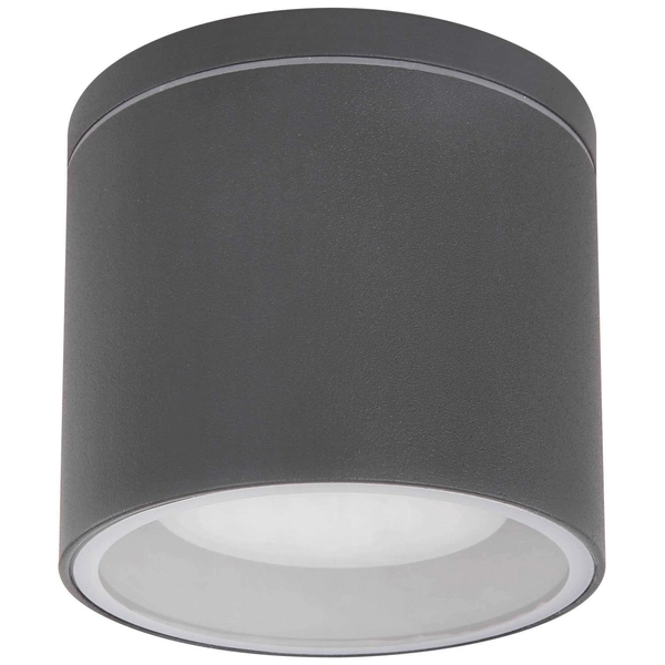 LAMPA sufitowa stropowa ALCALA 32063A Globo tuba OPRAWA zewnętrzna outdoor IP44 antracyt przezroczysta