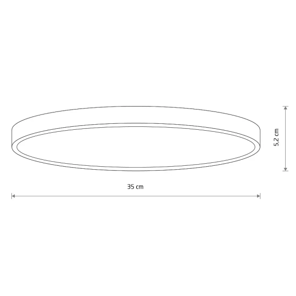 Salonowa lampa sufitowa DEMI 11756 LED 24W 3000K okrągła biała