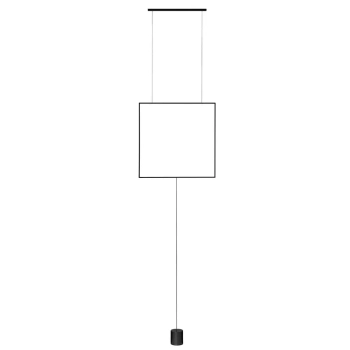 Prostokątna zwisająca lampa ROVILLA LE45488 LED 25W 3000K czarna