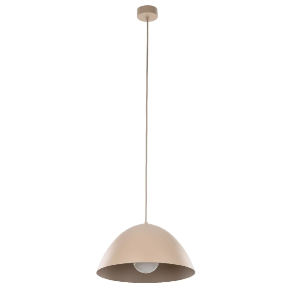 Klasyczna lampa wisząca Faro 10657 do salonu metalowy beżowy
