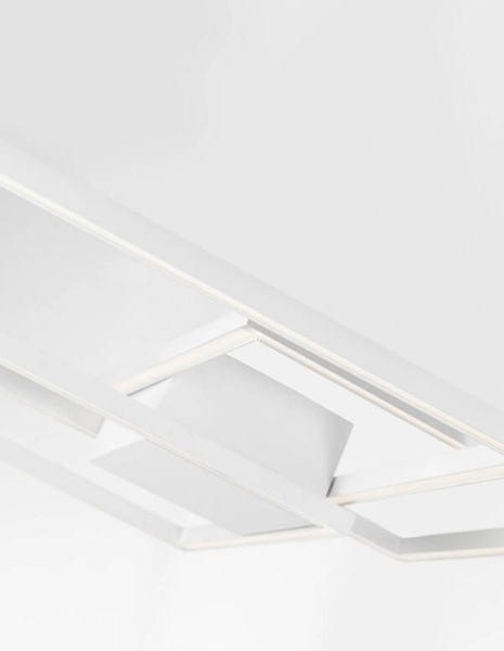 Przysufitowa lampa salonowa Paso squares LED 42W biała