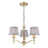 Świecznikowa lampa wisząca Marble MAR5345-EH Dar Lighting regulowana do jadalni złota