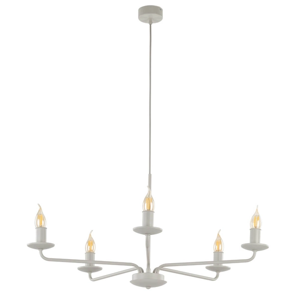 Wisząca lampa świecznikowa Limal 10253 nad stół do salonu beżowa