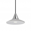Zwisająca lampa TENTOR AZ3086+AZ3099 LED 7W 3000K dysk czarny chrom biały