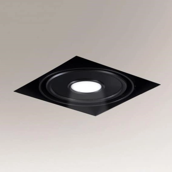 Sufitowe oczko KOMORO IL 3352 Shilo podtynkowa lampa regulowana LED 10W czarna
