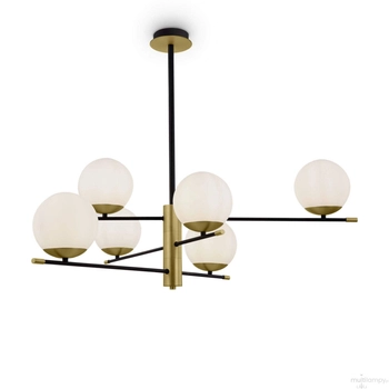 LAMPA sufitowa NOSTALGIA MOD048PL-06G Maytoni modernistyczna OPRAWA szklane kule balls czarne białe złote