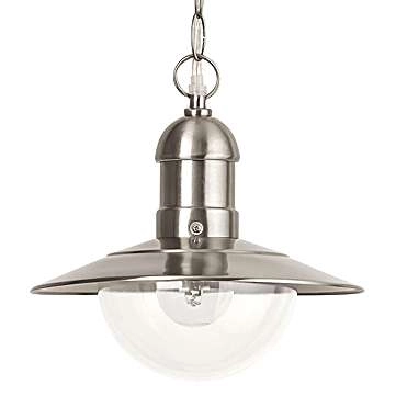 Zewnętrzna LAMPA wisząca OSLO 8764 Rabalux loftowa OPRAWA industrialny zwis loftowy na łańcuchu IP44 stal nierdzewna