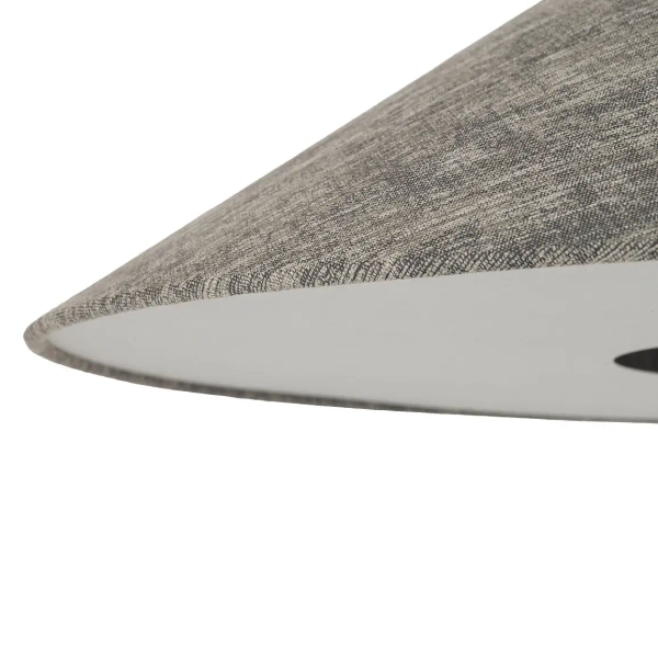 Designerska podłogowa lampa POISE 11767 do sypialni szara