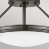 Nowoczesna sufitowa lampa Collier HK-COLLIER-SF-S-BX okrągła czarna