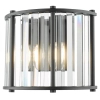Kryształowa lampa ścienna Kiran KIR0922 glamour czarny