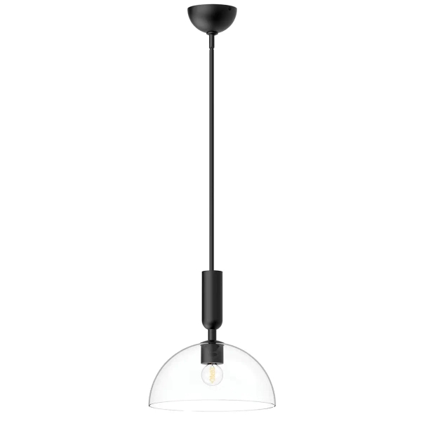 Loftowa lampa wisząca Jude ALM-JUDE-P-MB-CL szklana czarna