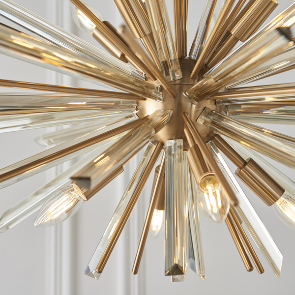 Wisząca lampa designerska L&-181935 Light& gwiazda mosiądz