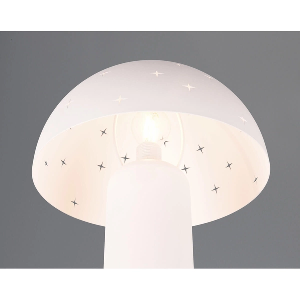 Lampka nocna grzybek Seta R51361031 efekt gwiazd biała