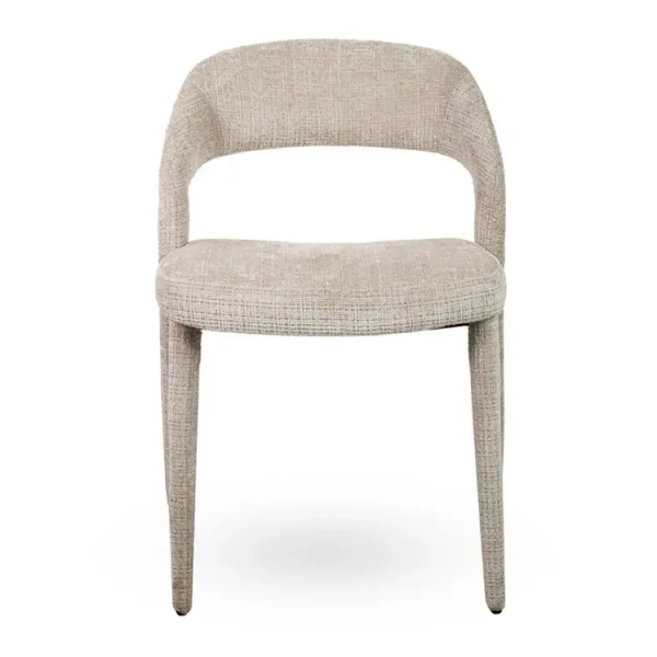 Tapicerowane krzesło KOS MM1501100299 beżowe taupe tkanina 45cm