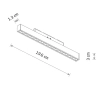 Ledowa szynowa lampa 1-obwodowa 11720 LED 10W 3000K czarna