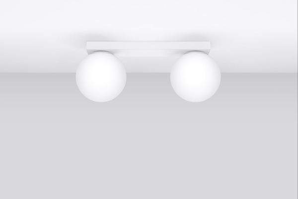 Przysufitowa lampa listwa Yoli SL.1147 Sollux do kuchni kule biała