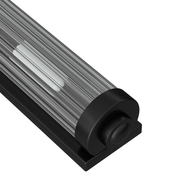 LAMPA ścienna Fumi Parette Nero IP44 Orlicki Design szklana OPRAWA tuba kinkiet do łazienki IP44 czarny