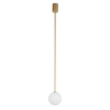 Lampa wisząca Kier 10306 szklana ball do salonu biała złota