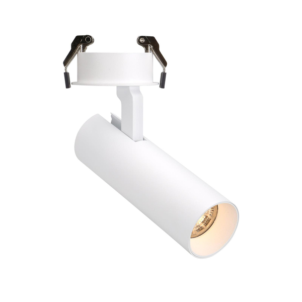 Metalowy reflektorek podtynkowy SHINEMAKER H0119 tuba LED 15W 3000K biała