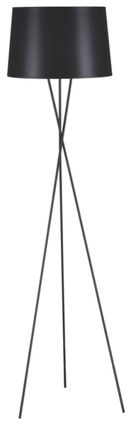 Salonowa lampa podłogowa Remi K-4353 z abażurem czarna