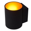 Lampa ścienna góra-dół XERA 23252/01/30 Lucide metalowa tuba czarna złota
