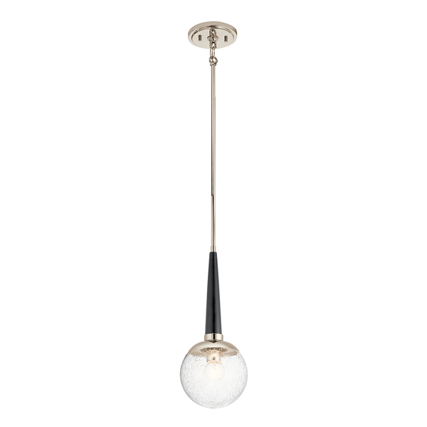 Lampa wisząca kula QN-MARILYN-MP metalowa szklana nikiel