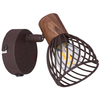 Kinkiet LAMPA ścienna ISABELLE 54817-1 Globo rustykalna OPRAWA metalowa klatka art deco rdzawa