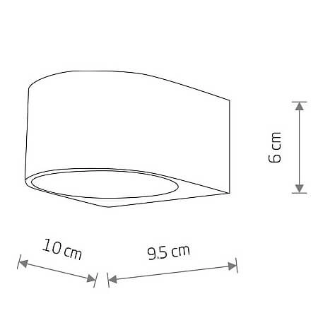 Lampa elewacyjna NEL 11368 LED 5W 3000K IP54 czarny