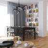Designerska lampa wisząca Sticks ST-1001-10 black Step salonowa czarna