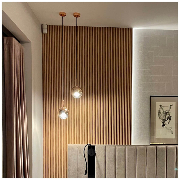 Okrągła lampa wisząca Palla LP-2844/1P S GD Light Prestige kulka ball złota