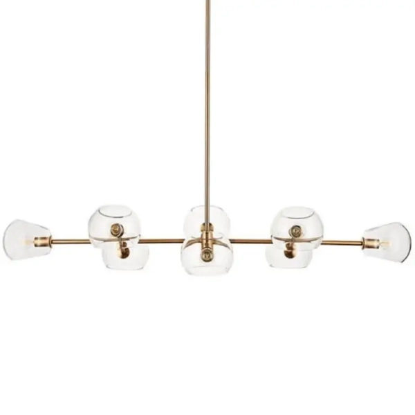 Lampa wisząca Cosmic ST-8954-P8 Step molekuły szklane przezroczyste złote