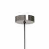 Okrągła lampa wisząca ALUR 11142320 Kaspa metalowa szklana biała czarna