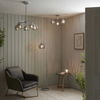 Molekułowa lampa wisząca Dimple 97972 Endon dymiona srebrna chrom