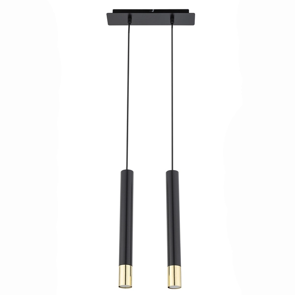 Kuchenna lampa wisząca Sopel Grand 33394 nad wyspę czarna złota