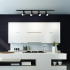 LAMPA sufitowa SNOW LP-731/1R BK Light Prestige metalowa OPRAWA tuba do systemu szynowego 1-fazowego czarna