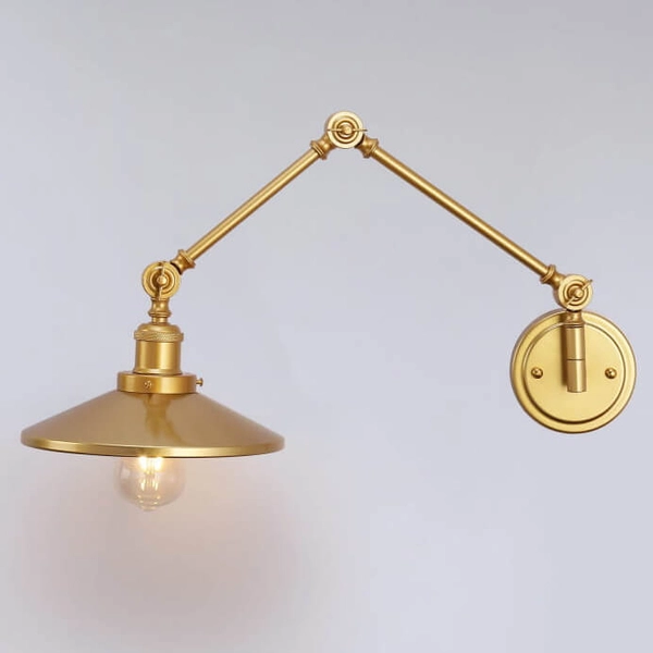 Lampa naścienna do salonu Retro ABR-KRNW-G Abruzzo retro złota