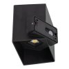 Elewacyjna naścienna lampa Cube 18182 LED 3000K kostka IP54 czarny