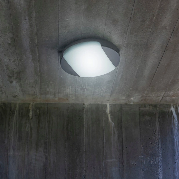 Plafon sufitowy SWEEP 6303401118 LED 23,5W 3000-4000K IP54 okrąg szary