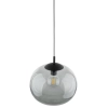 Lampa zwieszana do sypialni VIBE 4972 szklana kula czarny grafit