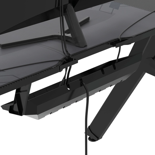 Wygodne biurko do gier Gamset Falcon EKGS8111 czarne